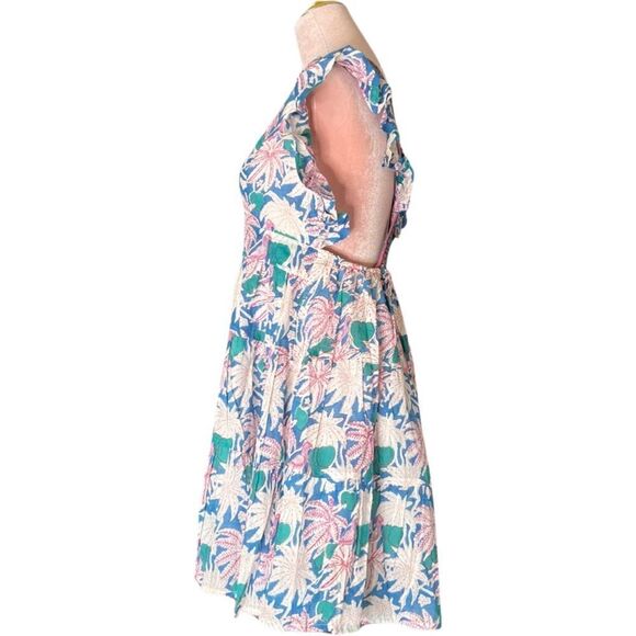 Oliphant Cross Back Mini Dress in Cayman Blue, Size Medium. NWT! - Picture 8 of 16